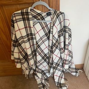 Plaid Print Cardigan